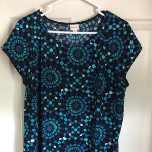 Knee length multi color dress